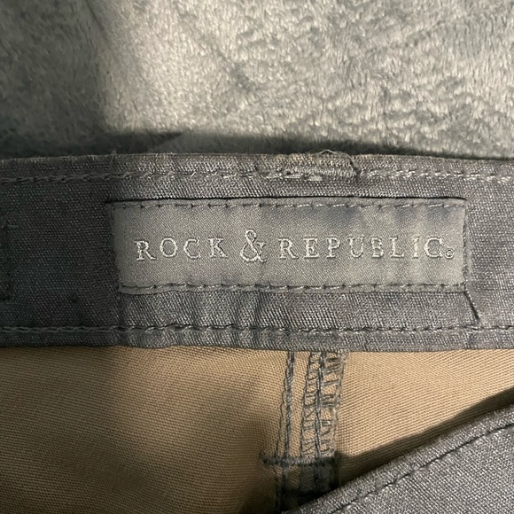 NWOT Subtle grey sheen 5 pocket pants sz4 - Picture 3 of 4